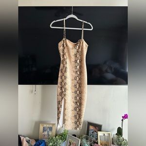 Snake skin dress